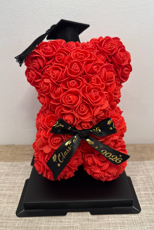 Graduation Forever Rose Bear